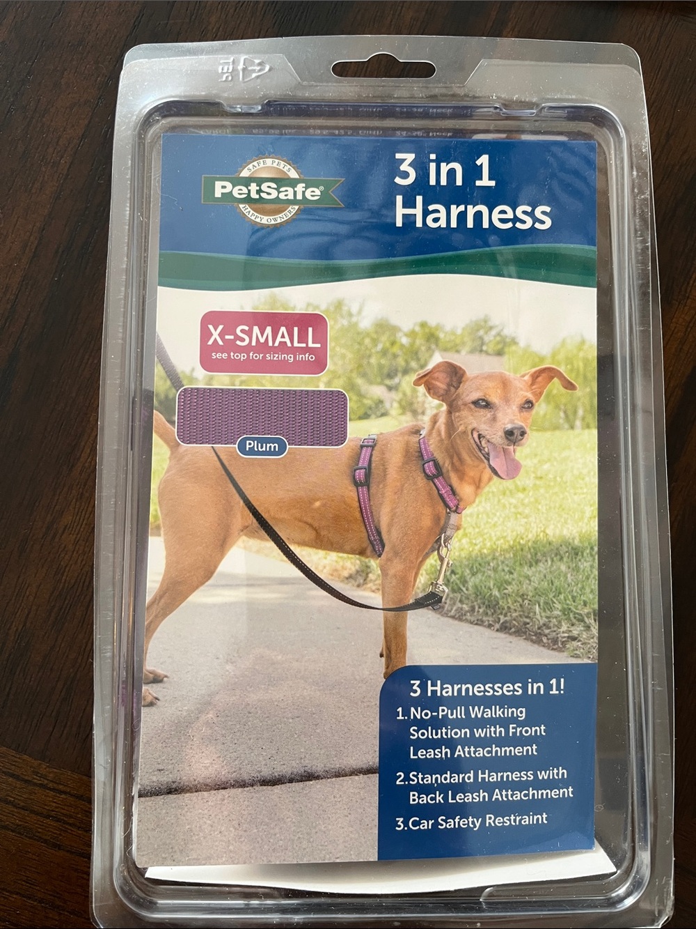 PetSafe 3-in-1 Dog Harness - Plum Purple